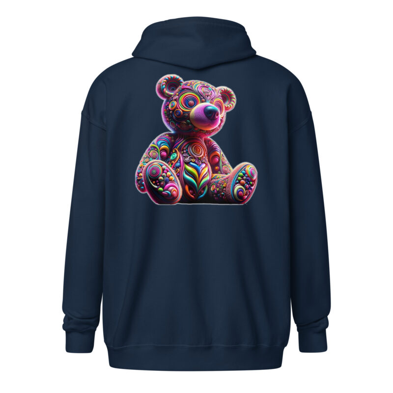 Psychedelic Bär Unisex Heavy-Blend Zip Hoodie – Zip Hoodies – klamottn.de