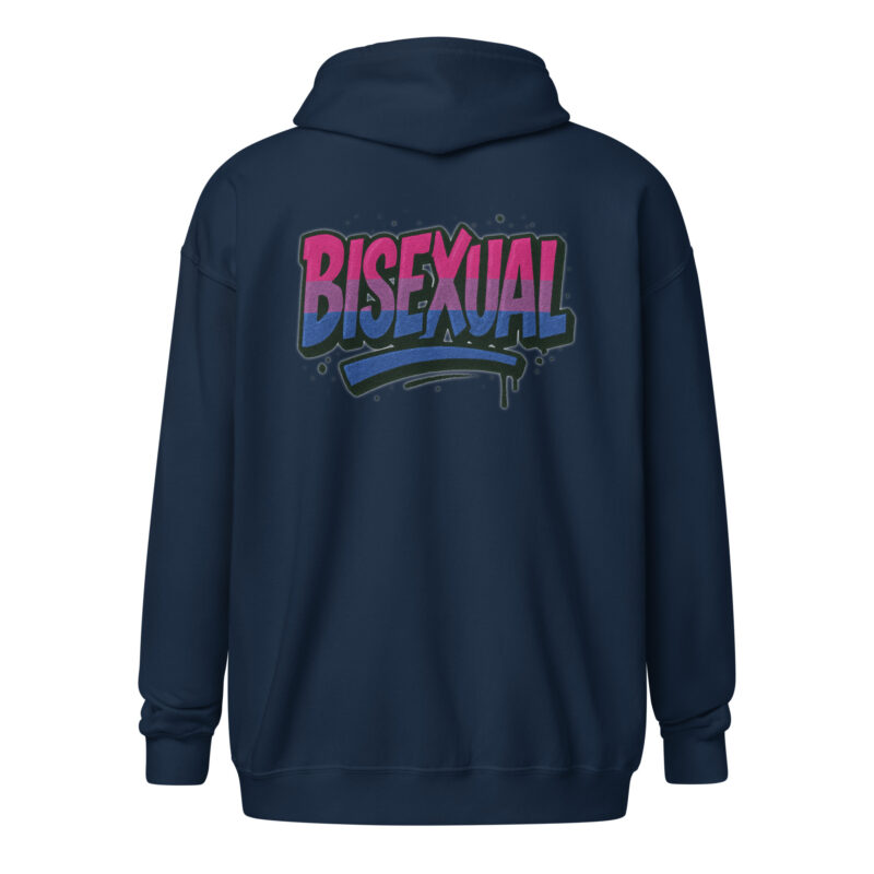 Bisexual Graffiti Statement Unisex Heavy-Blend Zip Hoodie – Zip Hoodies – klamottn.de