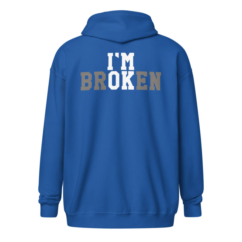 I'm Broken - I'm Ok Unisex Heavy-Blend Zip Hoodie – Jacken – klamottn.de