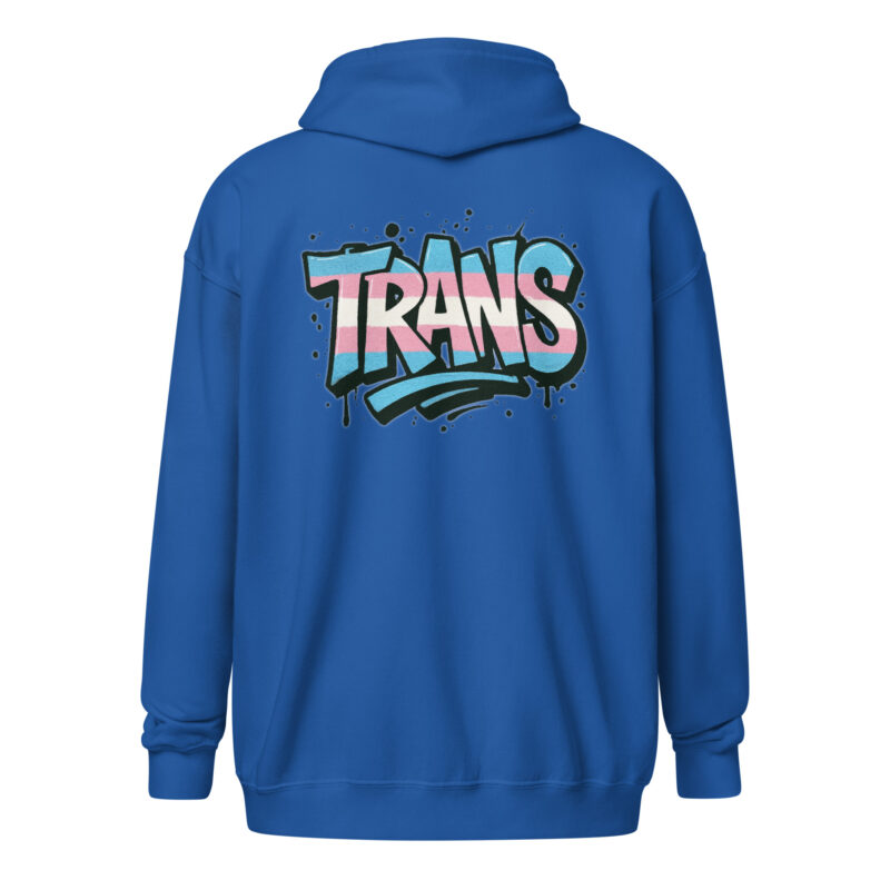 Trans Pride Graffiti Unisex Heavy-Blend Zip Hoodie – Jacken – klamottn.de