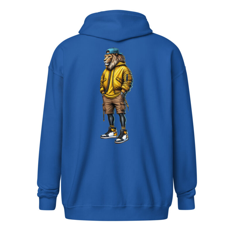 Löwe im Streetwear-Style Unisex Heavy-Blend Zip Hoodie – Zip Hoodies – klamottn.de