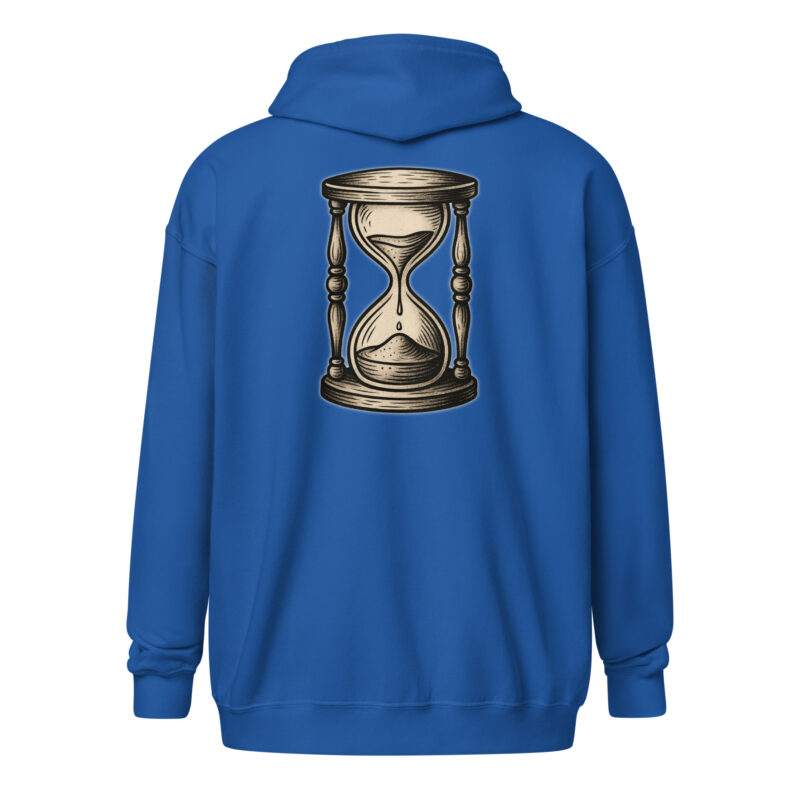 Zeit vergeht Sanduhr Unisex Heavy-Blend Zip Hoodie – Zip Hoodies – klamottn.de
