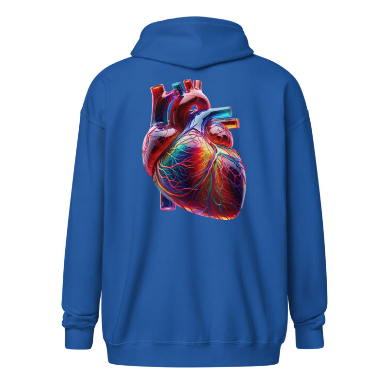 Glas Herz in Farbenpracht Unisex Heavy-Blend Zip Hoodie – Zip Hoodies – klamottn.de