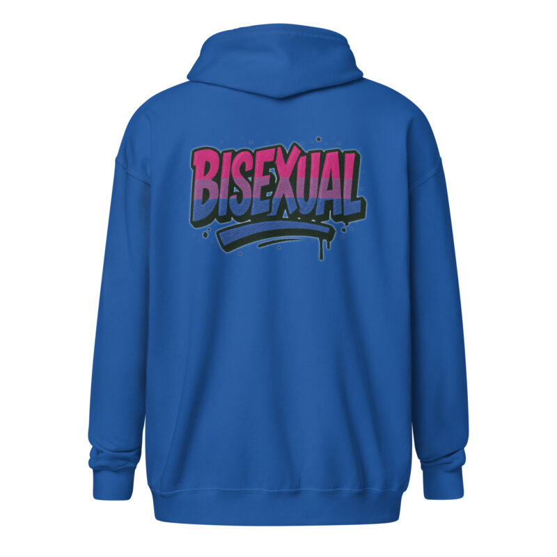 Bisexual Graffiti Statement Unisex Heavy-Blend Zip Hoodie – Zip Hoodies – klamottn.de