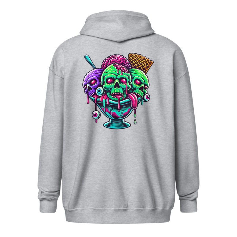 Zombie-Sundae Unisex Heavy-Blend Zip Hoodie – Jacken – klamottn.de