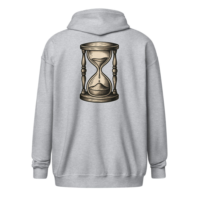 Zeit vergeht Sanduhr Unisex Heavy-Blend Zip Hoodie – Zip Hoodies – klamottn.de
