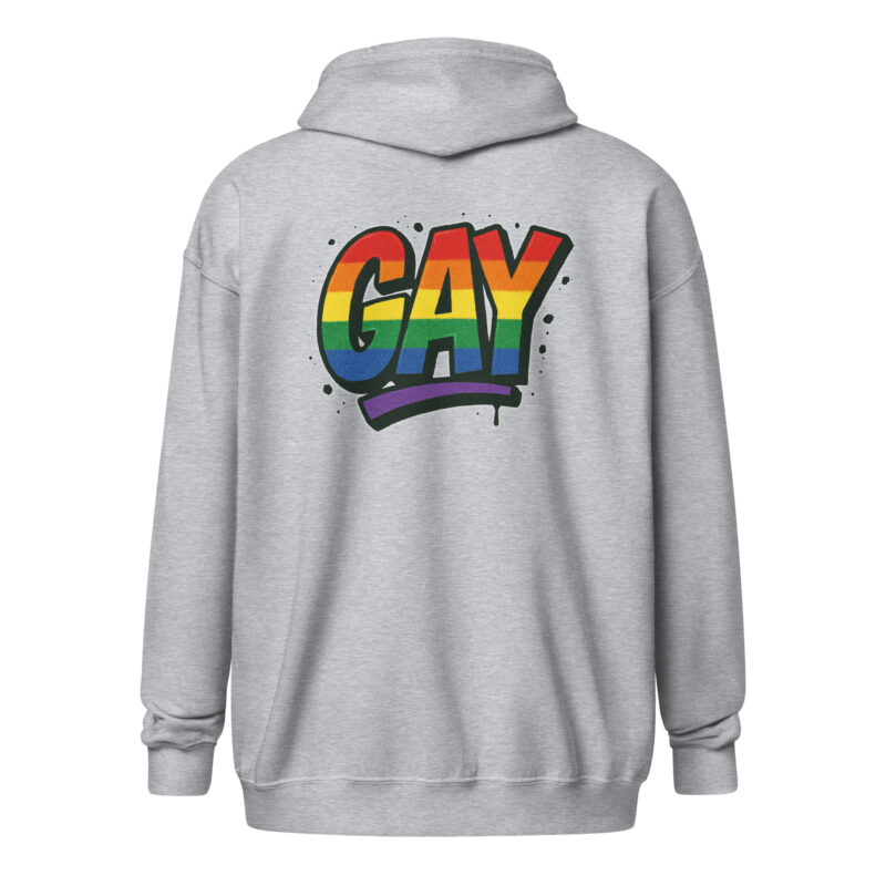 Gay Graffiti Pride Unisex Heavy-Blend Zip Hoodie – Zip Hoodies – klamottn.de