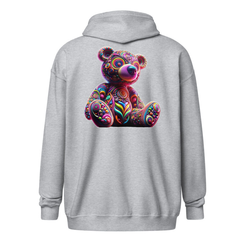Psychedelic Bär Unisex Heavy-Blend Zip Hoodie – Zip Hoodies – klamottn.de
