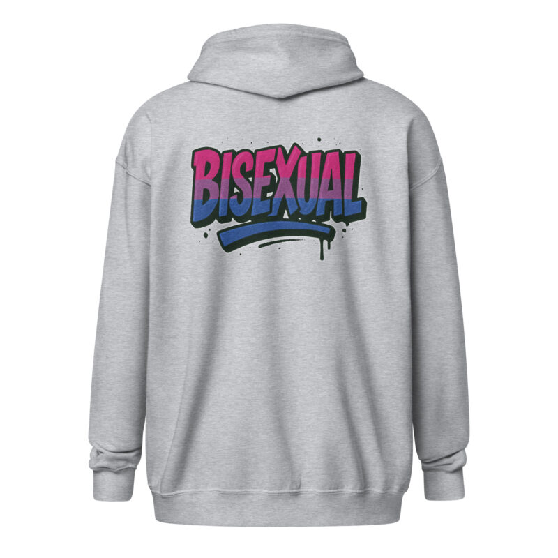 Bisexual Graffiti Statement Unisex Heavy-Blend Zip Hoodie – Zip Hoodies – klamottn.de