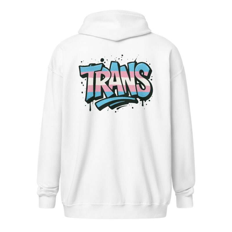 Trans Pride Graffiti Unisex Heavy-Blend Zip Hoodie – Jacken – klamottn.de