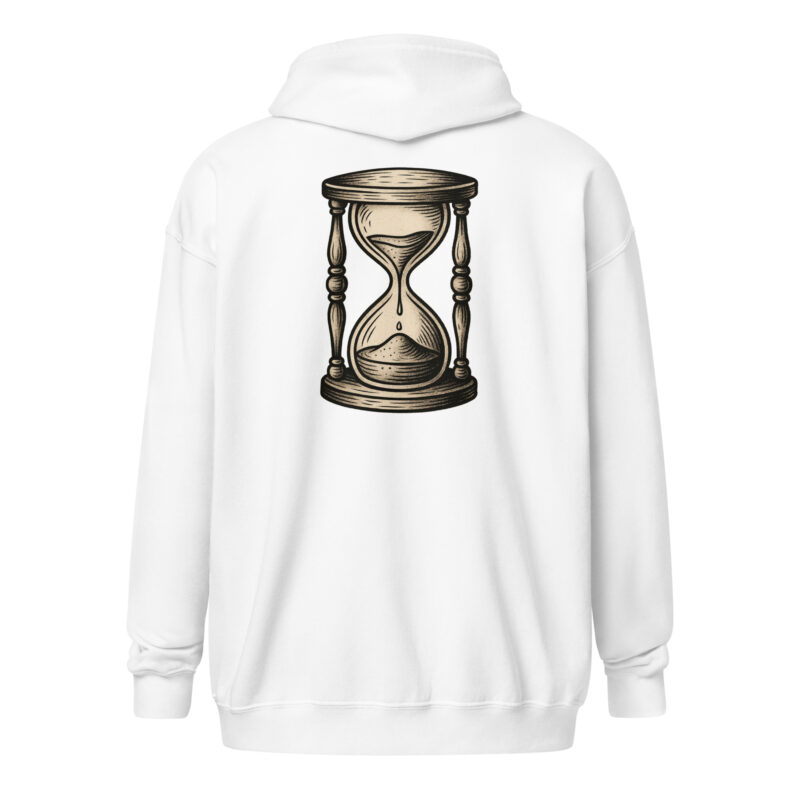 Zeit vergeht Sanduhr Unisex Heavy-Blend Zip Hoodie – Zip Hoodies – klamottn.de