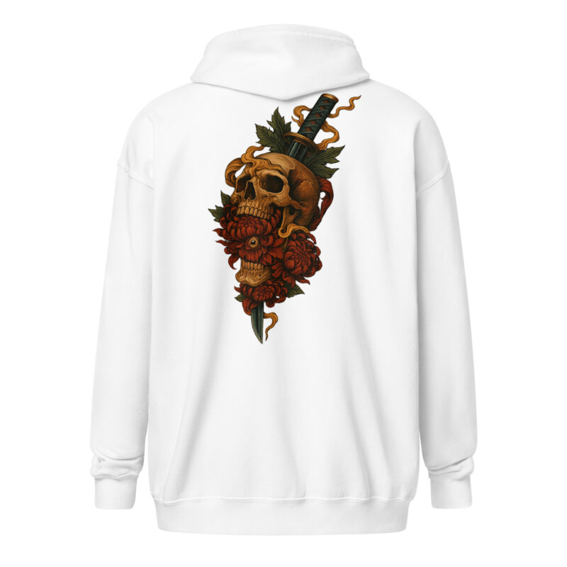 Schädel & Klinge - Das Auge der Vergänglichkeit Unisex Heavy-Blend Zip Hoodie – Zip Hoodies – klamottn.de