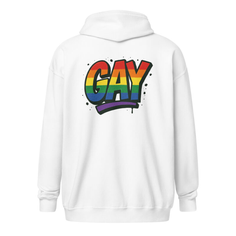 Gay Graffiti Pride Unisex Heavy-Blend Zip Hoodie – Zip Hoodies – klamottn.de