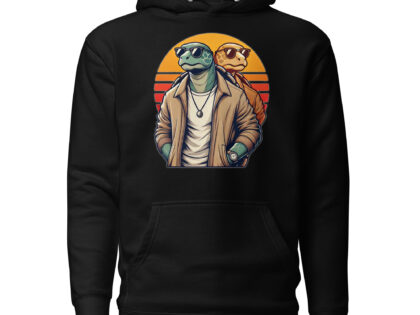 Schildkröten im Retro-Sunset-Style Unisex-Kapuzenpullover – Hoodies – klamottn.de Schildkröten im Retro-Sunset-Style Unisex-Kapuzenpullover – Hoodies – klamottn.de