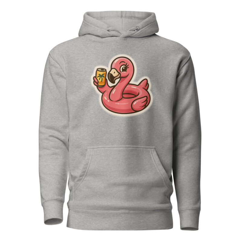 Flamingo mit Sommerdrink Unisex-Kapuzenpullover – Hoodies – klamottn.de