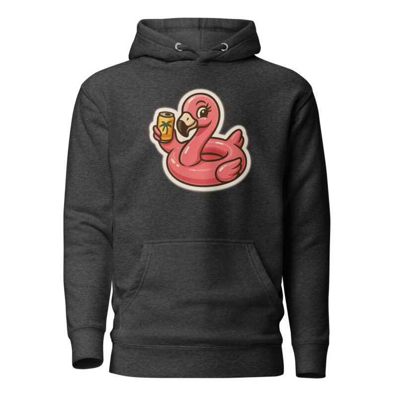 Flamingo mit Sommerdrink Unisex-Kapuzenpullover – Hoodies – klamottn.de