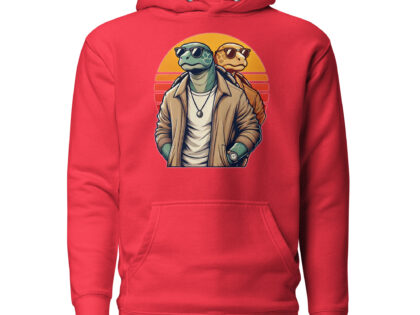 Schildkröten im Retro-Sunset-Style Unisex-Kapuzenpullover – Hoodies – klamottn.de Schildkröten im Retro-Sunset-Style Unisex-Kapuzenpullover – Hoodies – klamottn.de