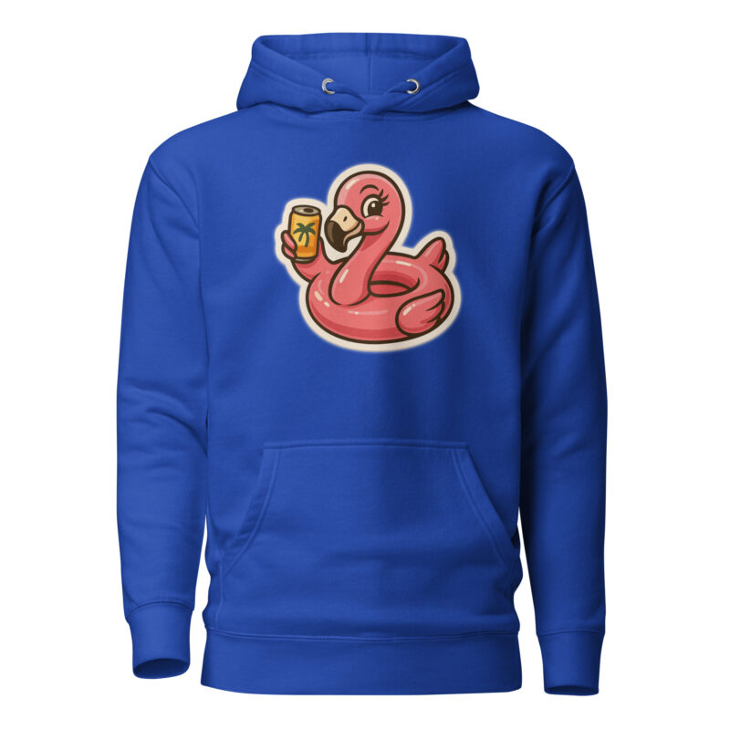 Flamingo mit Sommerdrink Unisex-Kapuzenpullover – Hoodies – klamottn.de