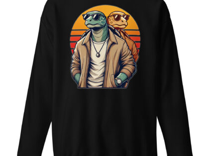 Schildkröten im Retro-Sunset-Style Unisex-Premium-Pullover – Sweatshirts – klamottn.de Schildkröten im Retro-Sunset-Style Unisex-Premium-Pullover – Sweatshirts – klamottn.de