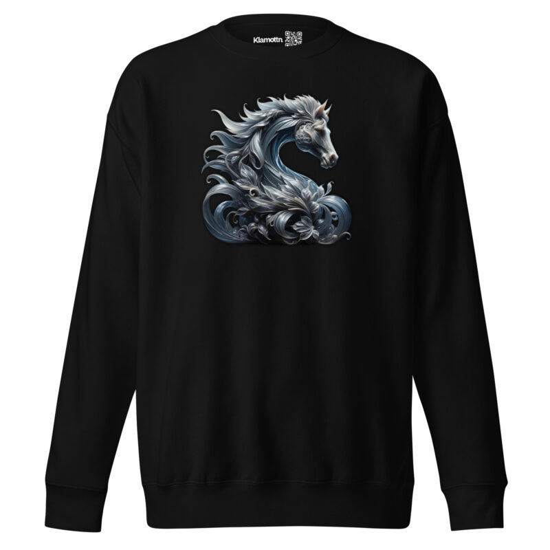 Majestät des silbernen Pferdes Unisex-Premium-Pullover – Sweatshirts – klamottn.de
