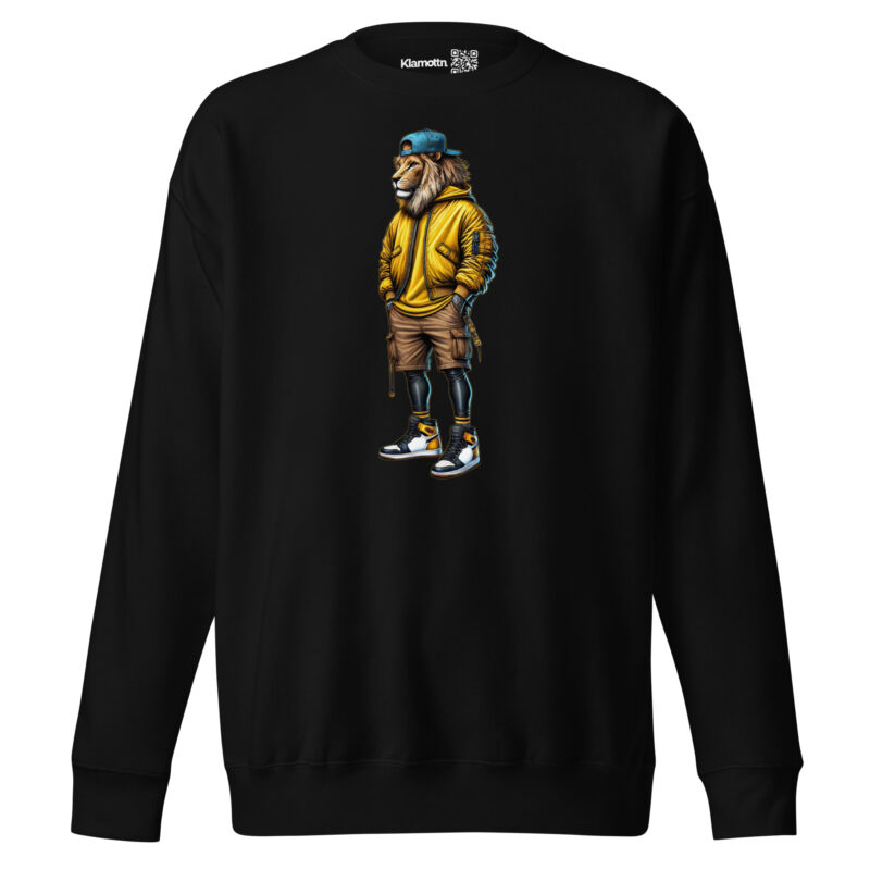 Löwe im Streetwear-Style Unisex-Premium-Pullover – Sweatshirts – klamottn.de