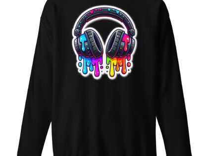 Kopfhörer im Farbrausch Unisex-Premium-Pullover – Sweatshirts – klamottn.de Kopfhörer im Farbrausch Unisex-Premium-Pullover – Sweatshirts – klamottn.de