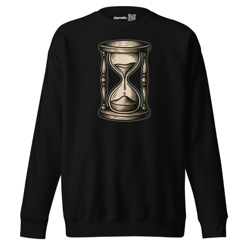 Zeit vergeht Sanduhr Unisex-Premium-Pullover – Sweatshirts – klamottn.de