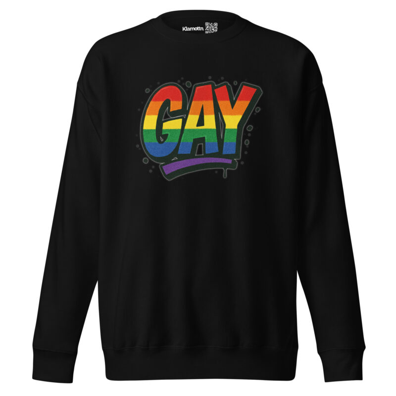 Gay Graffiti Pride Unisex-Premium-Pullover – Sweatshirts – klamottn.de