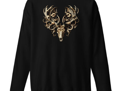 Ornamentaler Hirschschädel Unisex-Premium-Pullover – Sweatshirts – klamottn.de Ornamentaler Hirschschädel Unisex-Premium-Pullover – Sweatshirts – klamottn.de