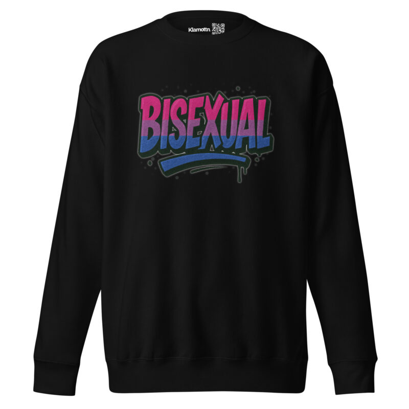 Bisexual Graffiti Statement Unisex-Premium-Pullover – Sweatshirts – klamottn.de