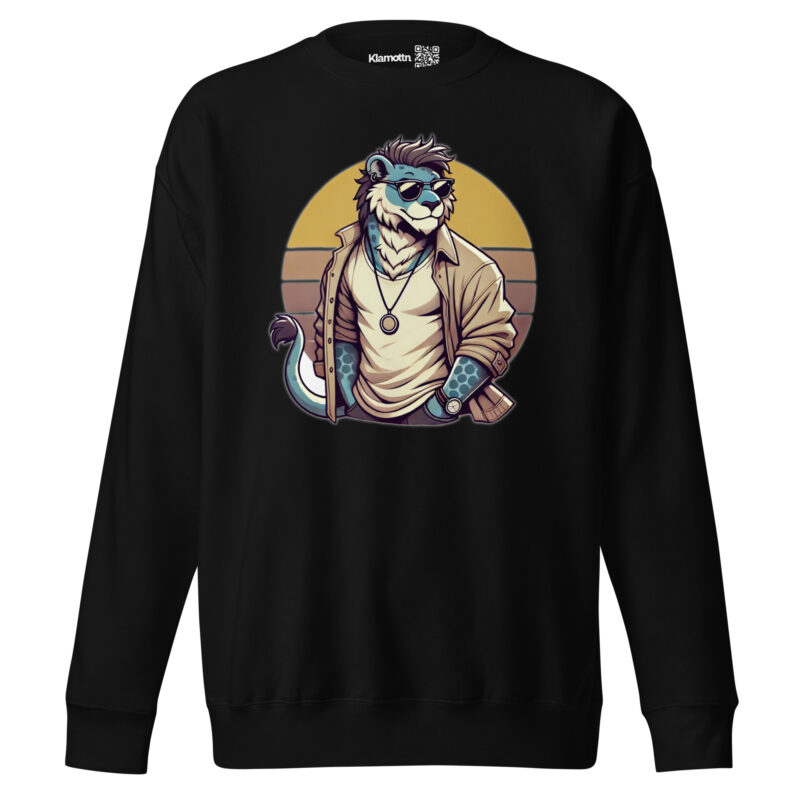 Retro-Leo im Streetstyle Unisex-Premium-Pullover – Sweatshirts – klamottn.de