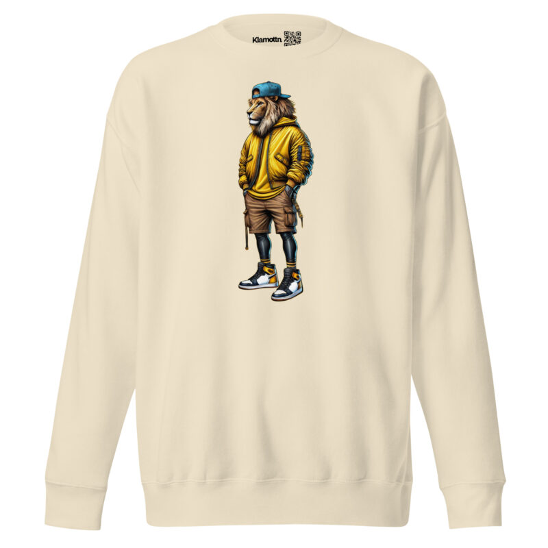 Löwe im Streetwear-Style Unisex-Premium-Pullover – Sweatshirts – klamottn.de