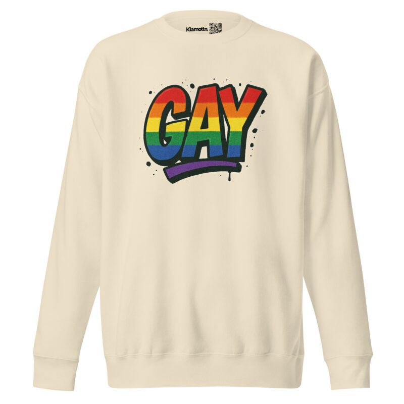 Gay Graffiti Pride Unisex-Premium-Pullover – Sweatshirts – klamottn.de
