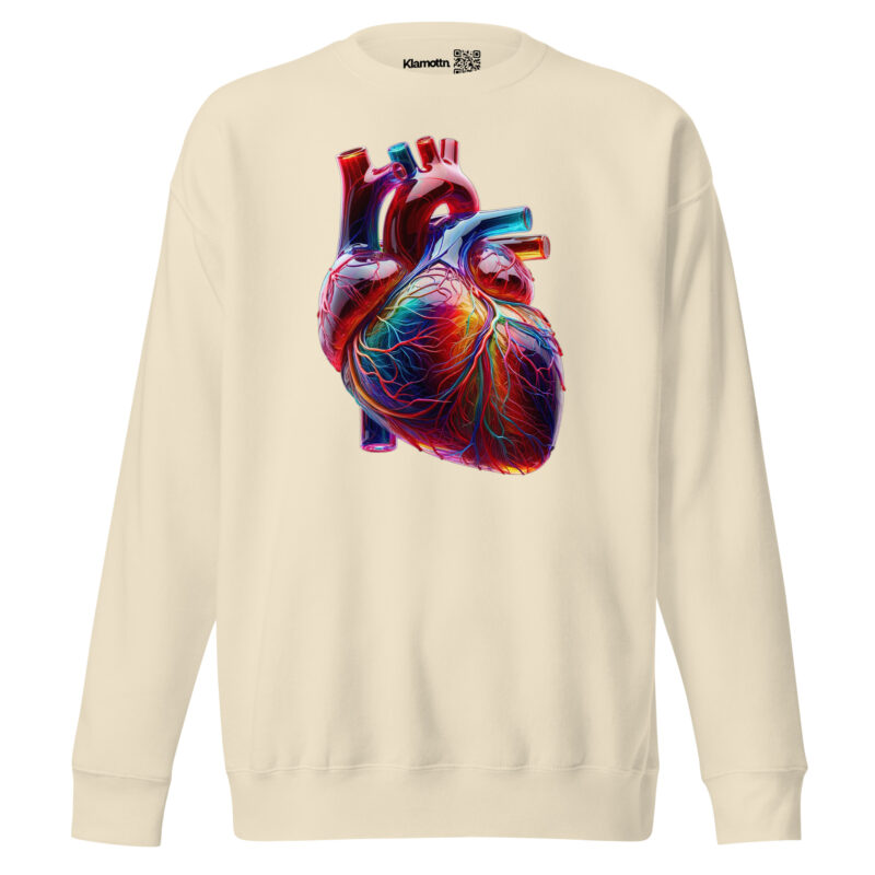 Glas Herz in Farbenpracht Unisex-Premium-Pullover – Sweatshirts – klamottn.de