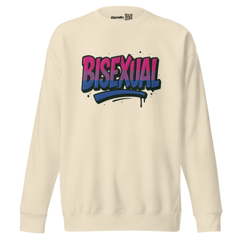 Bisexual Graffiti Statement Unisex-Premium-Pullover – Sweatshirts – klamottn.de