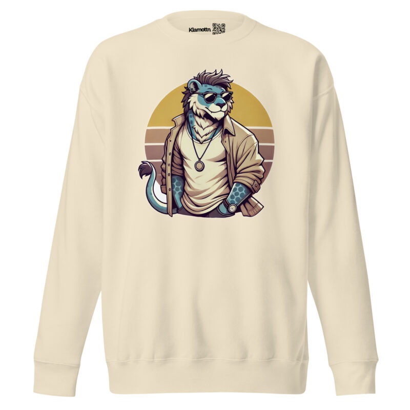 Retro-Leo im Streetstyle Unisex-Premium-Pullover – Sweatshirts – klamottn.de