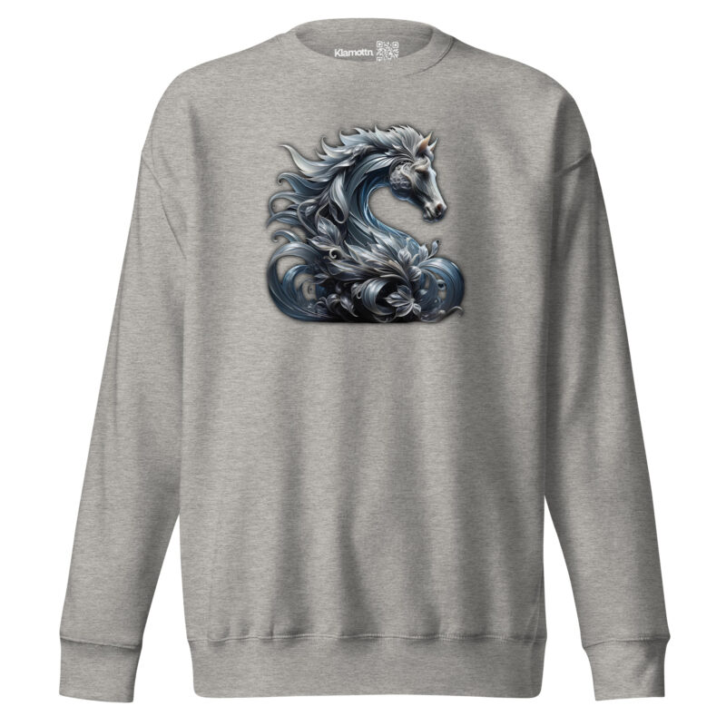 Majestät des silbernen Pferdes Unisex-Premium-Pullover – Sweatshirts – klamottn.de