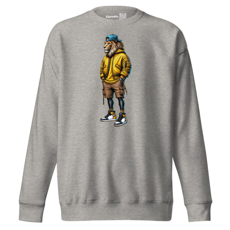 Löwe im Streetwear-Style Unisex-Premium-Pullover – Sweatshirts – klamottn.de