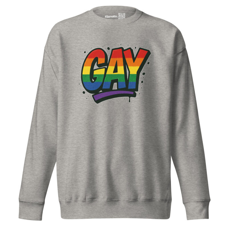 Gay Graffiti Pride Unisex-Premium-Pullover – Sweatshirts – klamottn.de