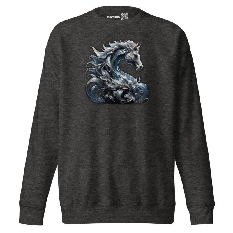 Majestät des silbernen Pferdes Unisex-Premium-Pullover – Sweatshirts – klamottn.de