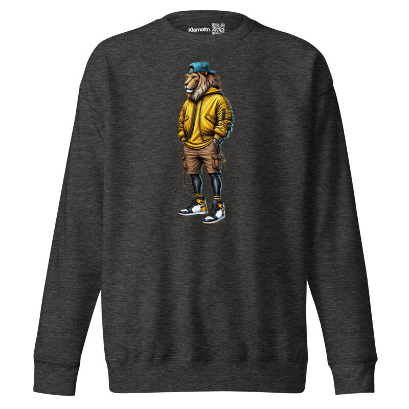 Löwe im Streetwear-Style Unisex-Premium-Pullover – Sweatshirts – klamottn.de
