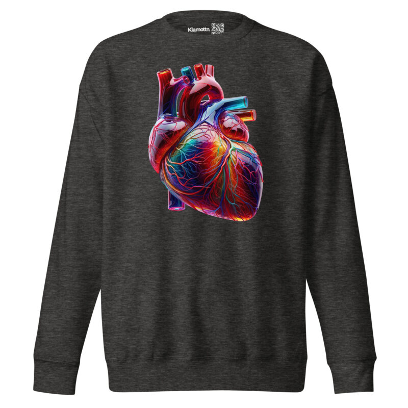Glas Herz in Farbenpracht Unisex-Premium-Pullover – Sweatshirts – klamottn.de