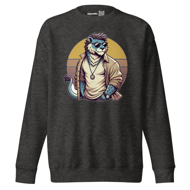 Retro-Leo im Streetstyle Unisex-Premium-Pullover – Sweatshirts – klamottn.de