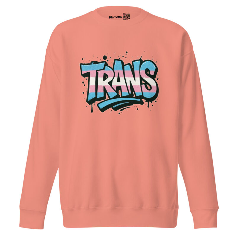 Trans Pride Graffiti Unisex-Premium-Pullover – Sweatshirts – klamottn.de