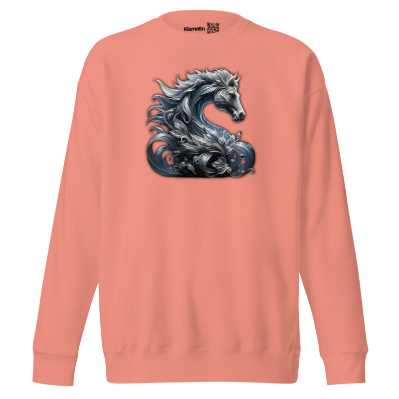 Majestät des silbernen Pferdes Unisex-Premium-Pullover – Sweatshirts – klamottn.de