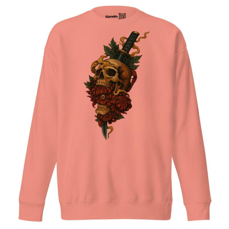 Schädel & Klinge - Das Auge der Vergänglichkeit Unisex-Premium-Pullover – Sweatshirts – klamottn.de