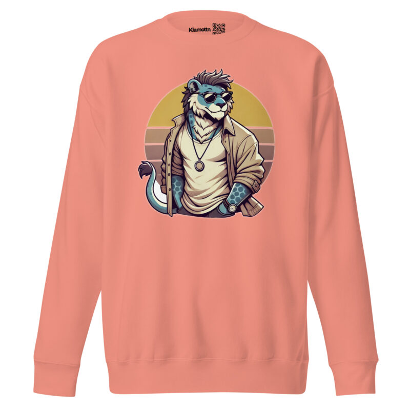 Retro-Leo im Streetstyle Unisex-Premium-Pullover – Sweatshirts – klamottn.de