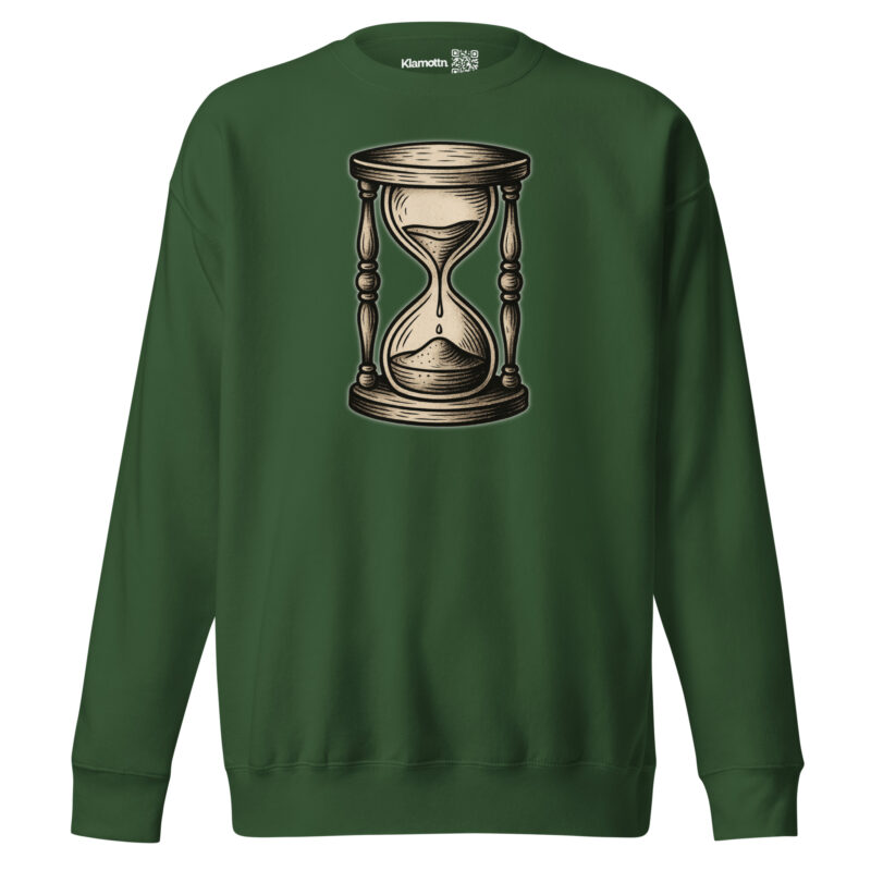 Zeit vergeht Sanduhr Unisex-Premium-Pullover – Sweatshirts – klamottn.de