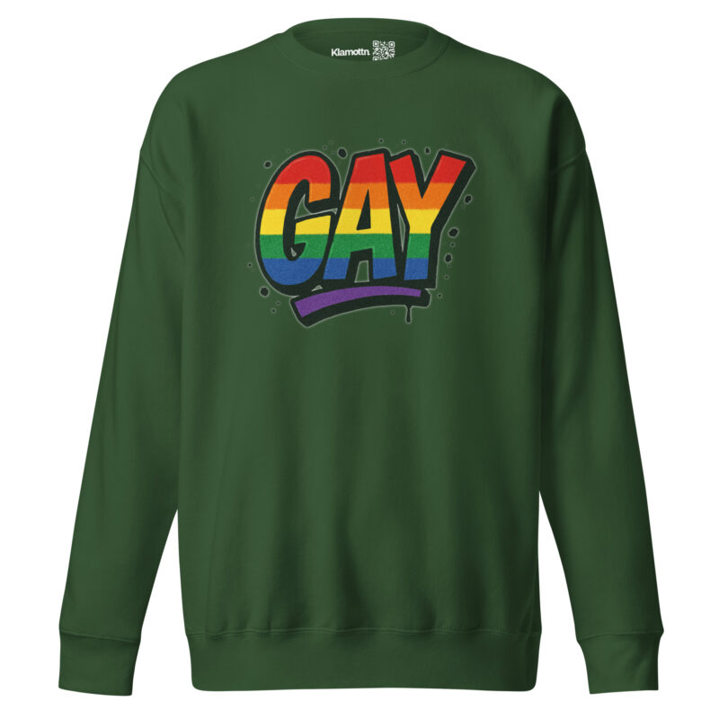 Gay Graffiti Pride Unisex-Premium-Pullover – Sweatshirts – klamottn.de