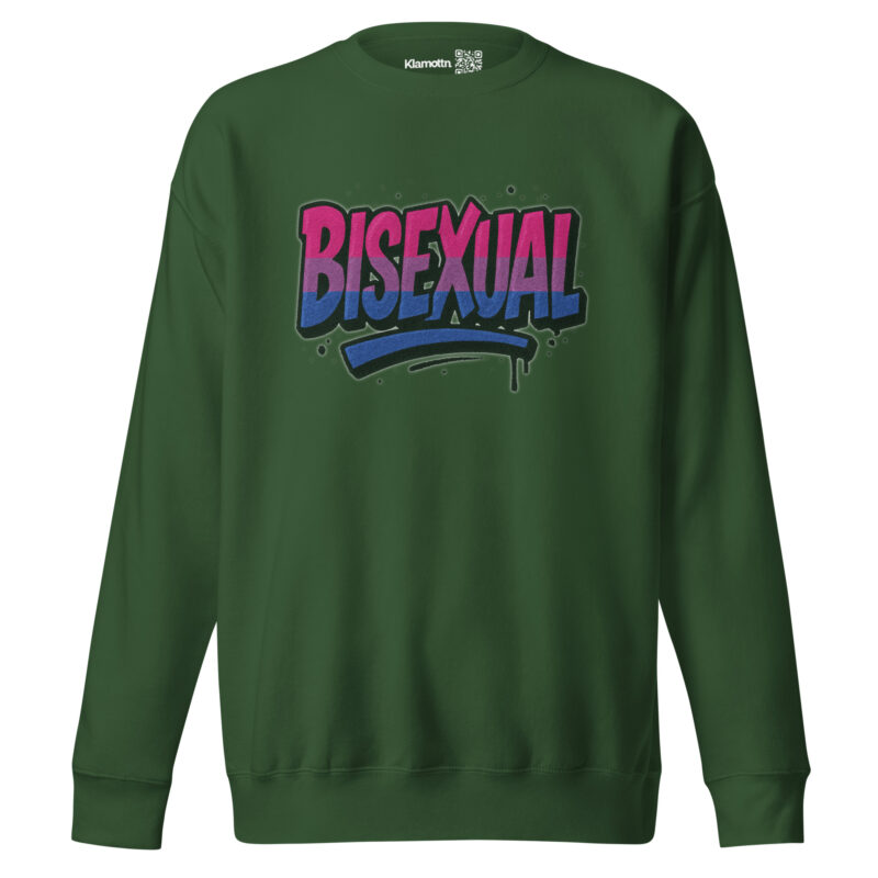 Bisexual Graffiti Statement Unisex-Premium-Pullover – Sweatshirts – klamottn.de